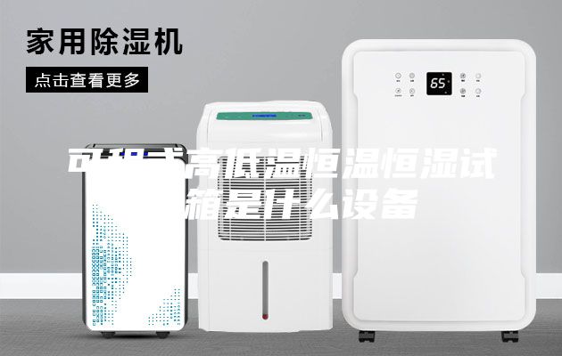 可程式高低溫恒溫恒濕試驗(yàn)箱是什么設(shè)備