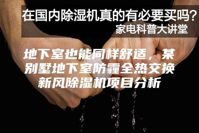 地下室也能同樣舒適，某別墅地下室防霾全熱交換新風除濕機項目分析